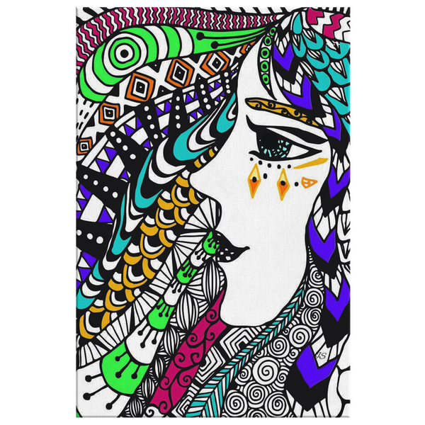 Boho Spirited Soul Designer Canvas Wall Art - Mind Body Spirit