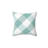 Gingham Green And White Check Spun Polyester Square Pillow in 4 Sizes, Home Decor, Throw Pillow