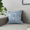 Curvy White Vine on Soft Blue Broadcloth Pillow 4 Sizes Square and 1 Lumbar Size, Home Decor, Pillows, Throw Pillow