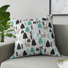 Rabbits In The Trees Holiday Design Broadcloth Pillow 4 Sizes Square and 1 Lumbar Size, Home Decor, Pillows