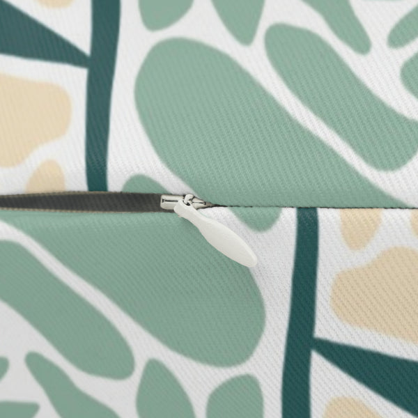 Soft Green and Pink Trendy Matisse Style Floral Spun Polyester Lumbar Pillow 20 x 14, Home Decor, Throw Pillow