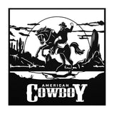 American Cowboy Bucking Bronco Metal Sign Steel Powder Coated Sign 5 Colors