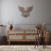 Bald Eagle Born To Be Free Custom Metal Sign Powder Coated Steel Sign 5 Colors