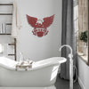 Bald Eagle Born To Be Free Custom Metal Sign Powder Coated Steel Sign 5 Colors
