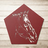 Horse Head Silhouette Metal Sign Powder Coated Steel Sign 5 Colors