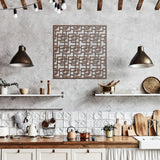Rectangles and Squares Mid-Century Modern metal sign, multiple sizes and colors