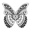 Sassy Butterfly Design Metal Wall Art, 5 Colors, 6 Sizes