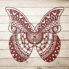 Sassy Butterfly Design Metal Wall Art, 5 Colors, 6 Sizes