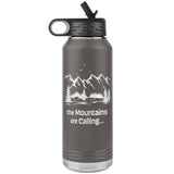 The Mountains Are Calling 32oz Stainless Steel Double Wall Vacuum Insulated Water Bottle