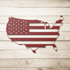USA Shaped Flag Custom Metal Sign Powder Coated Steel Sign 5 Colors