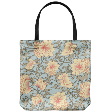 Daisy's and Dots Custom Designed Tote Bag 18 x 18