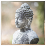 Weathered Buddha Canvas Wall Art - An Ancient Well Loved Image in 4 sizes - Mind Body Spirit