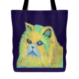 Kitty Blue Eyes Original Design Tote Bag, Shopping, Beach Bag,  18 x 18 - Mind Body Spirit