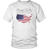 Proud To Be American USA Shaped Flag Unisex T-Shirt, Cotton Tee