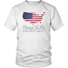 Proud To Be American Flag United States Unisex T-Shirt Cotton Tee