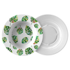 Big Tropical Leaves ThermoSāf® Polymer 8.5 Inch Bowl Microwave Safe