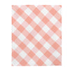 Pink Check Plaid Velveteen Plush Blanket Custom Blanket, Plush Throw Blanket for Home, Office, Dorm, Super Soft 3 Sizes,