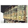 Tibetan Prayer Wheels Canvas Wall Art - Amazing Image of Well Used Tibetan Prayer Wheels in 4 Sizes - Mind Body Spirit