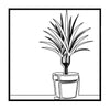 Kentia Potted Palm In Frame Metal Wall Decor Wall Art Tropical Plant Wall Decoration