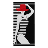 Red Hat Swim Beauty Designer Super Absorbent Beach Towel 30 x 62 - Mind Body Spirit