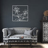 Modern Spiky Flowers Metal Wall Decor Wall Art Floral Art Wall Decoration