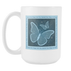 Spread Your Wings And Fly Large Ceramic Mug 15 oz - White - Mind Body Spirit