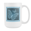 Spread Your Wings And Fly Large Ceramic Mug 15 oz - White - Mind Body Spirit