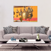 Tibetan Buddhist Bells Canvas Wall Art Decor in 4 Sizes - Mind Body Spirit