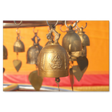 Tibetan Buddhist Bells Canvas Wall Art Decor in 4 Sizes - Mind Body Spirit