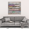 There Is Always Hope Wood Look Canvas Wall Art - Artist Signed, Square in 4 Sizes - Mind Body Spirit