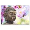 Buddha In Spring Canvas Wall Art -  With Spring Blossoms and Buddha, Available in 4 Sizes - Mind Body Spirit