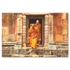 Buddhist Monks at Temple Canvas Wall Art Decor in 4 Sizes - Mind Body Spirit