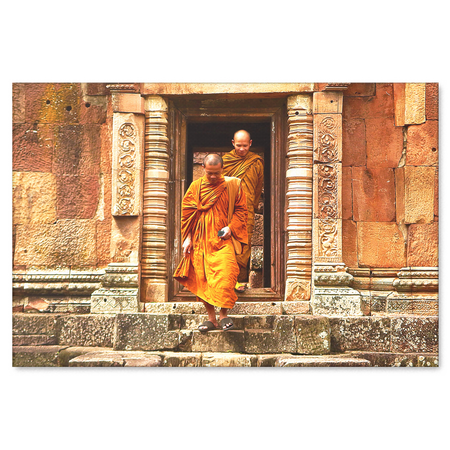 Golden Buddha Canvas Wall Art - Wonderful Expression of Faith in 4 Sizes