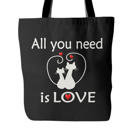 All You Need Is Love Tote Bag 18 x 18 – Hot Pink