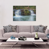 Natural Waterfalls Canvas Art - Soothing Waterfalls in 4 Sizes, 8x12, 16x24, 20x30, 24x36, - Mind Body Spirit