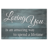 Loving You Wood Look Canvas Wall Art in Multiple Sizes - Mind Body Spirit