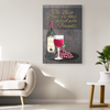 Best Drink Shared With Friends Wood Look Original Canvas Wall Art - Mind Body Spirit