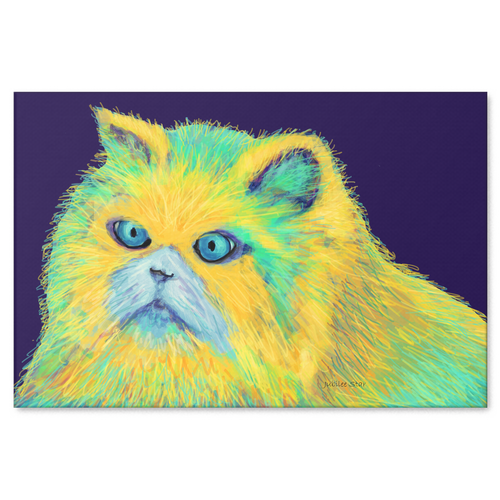 Kitty Blue Eyes Original Design Canvas Wall Art, Canvas Images, Picture, Painting -4 Sizes - Mind Body Spirit