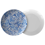 Vintage Blue and White Paisley Pattern ThermoSāf® Polymer 10