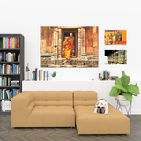 Buddhist Monks at Temple Canvas Wall Art Decor in 4 Sizes - Mind Body Spirit