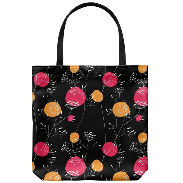 Izzy Fun Hip Flower Custom Design Tote Bag 18 x 18 - Mind Body Spirit