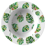 Big Tropical Leaves ThermoSāf® Polymer 8.5 Inch Bowl Microwave Safe