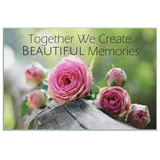 Together We Create Beautiful Memories Canvas Wall Art in 5 Sizes - Mind Body Spirit