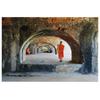 Ancient Arches with Monks Canvas Wall Art in 5 Sizes - Mind Body Spirit